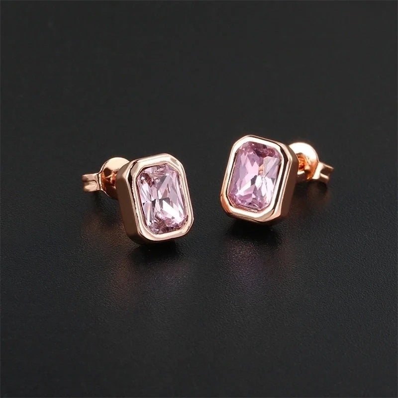 White Gold Plated Ear Studs