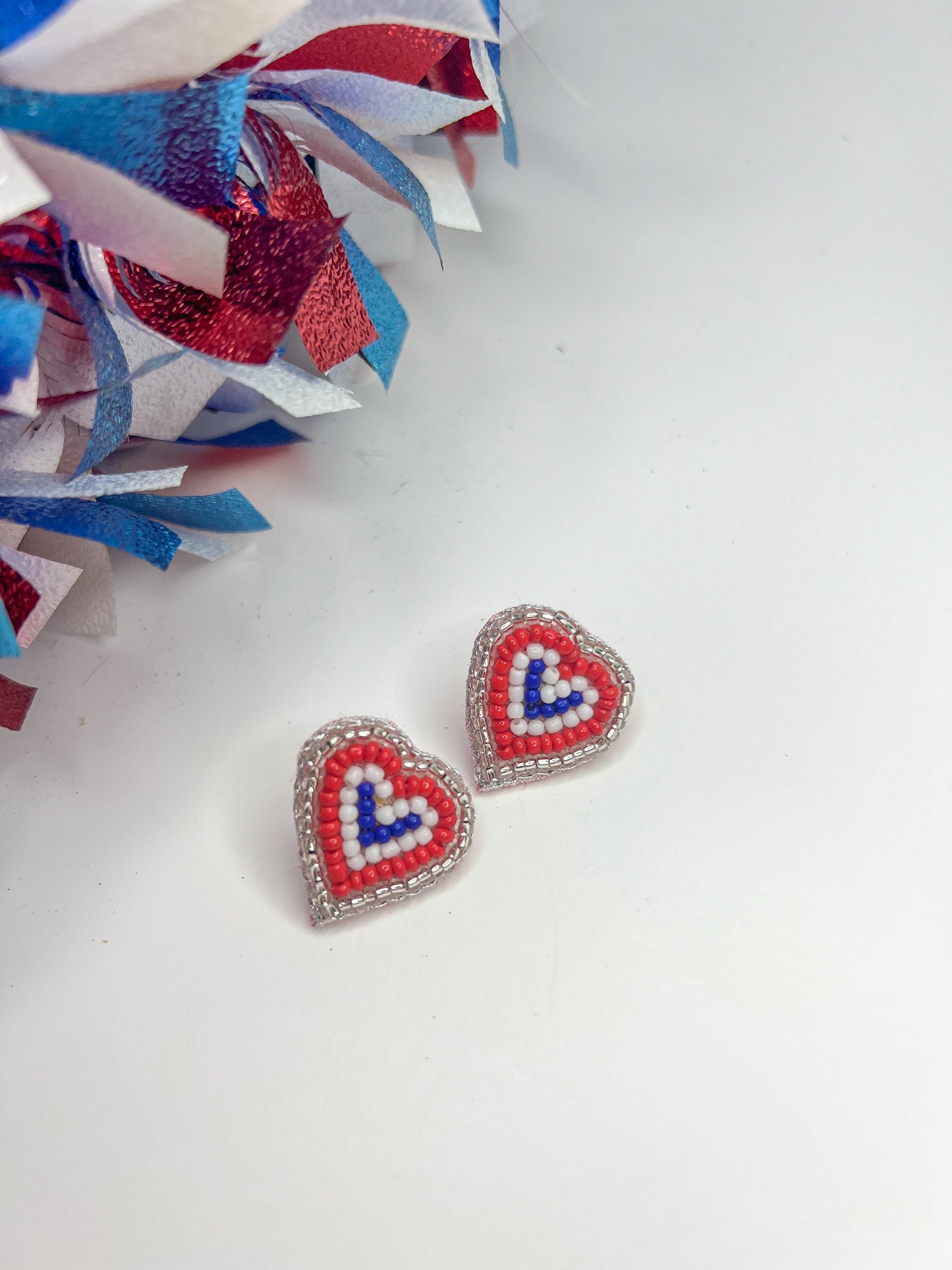 USA HEARTS Studs