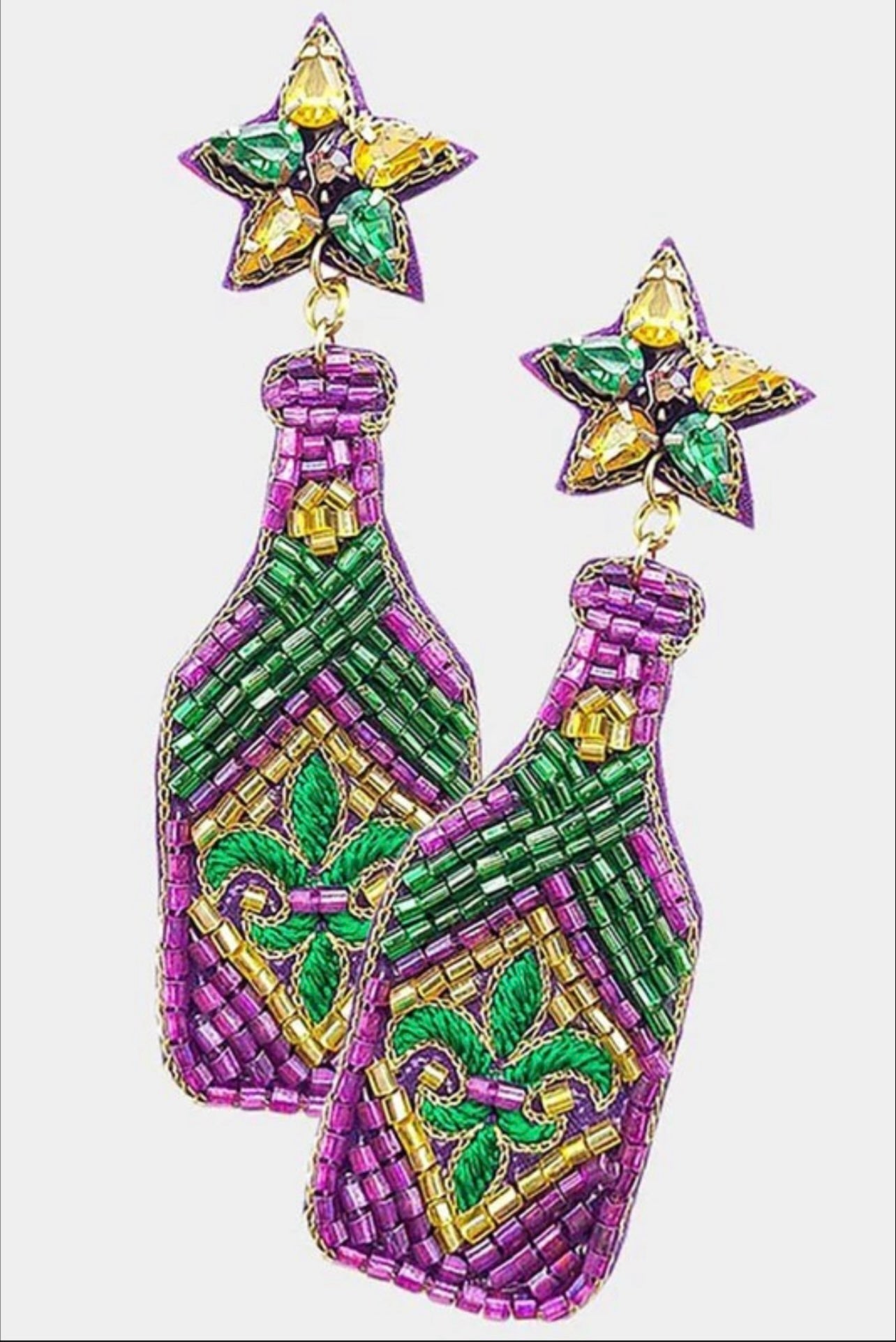 MARDI GRAS BOTTLE