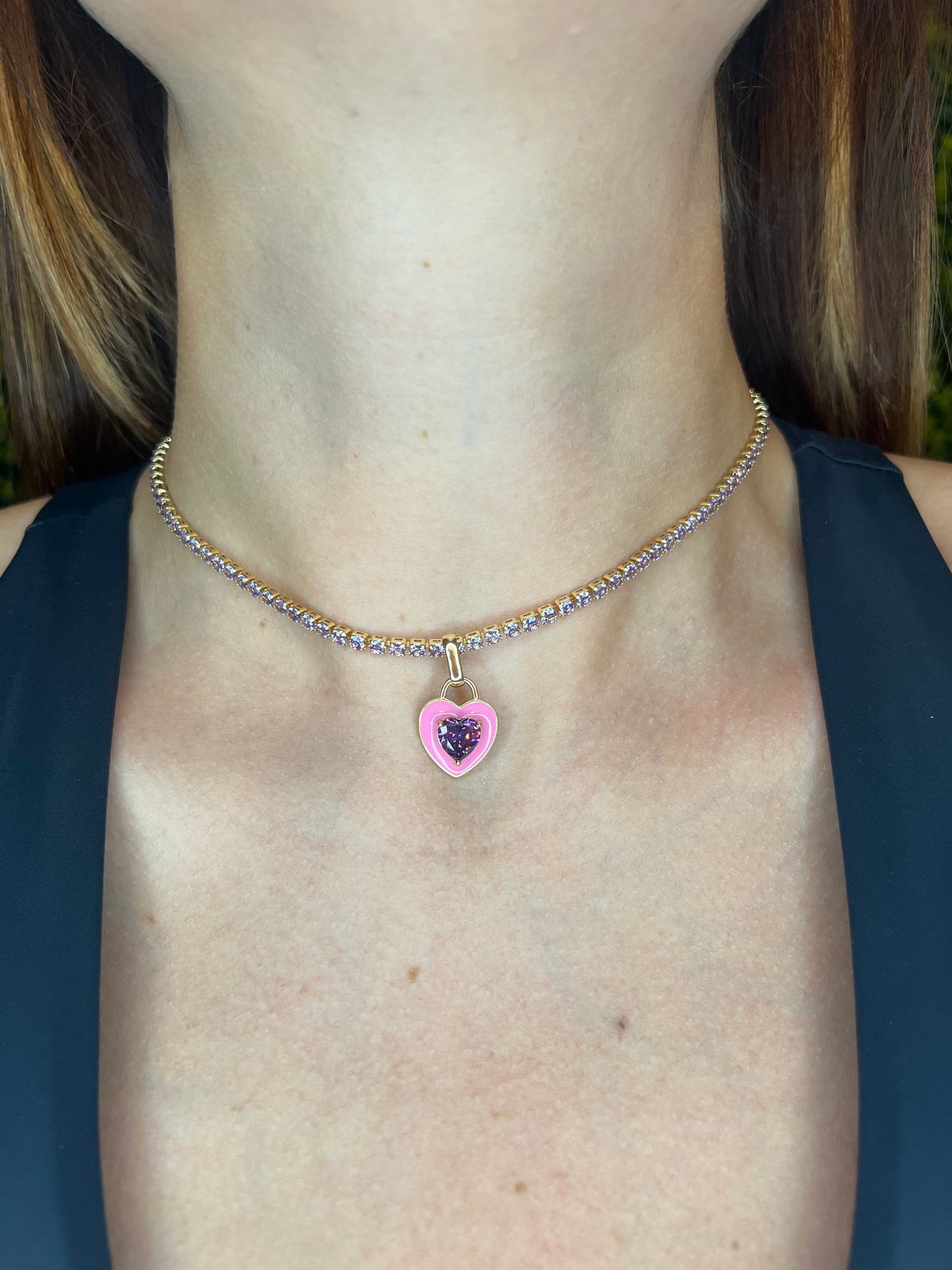 Candy Color Link Chain Set