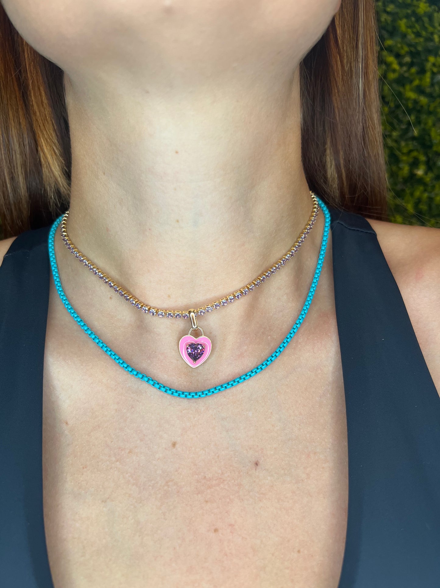 Candy Color Link Chain Set