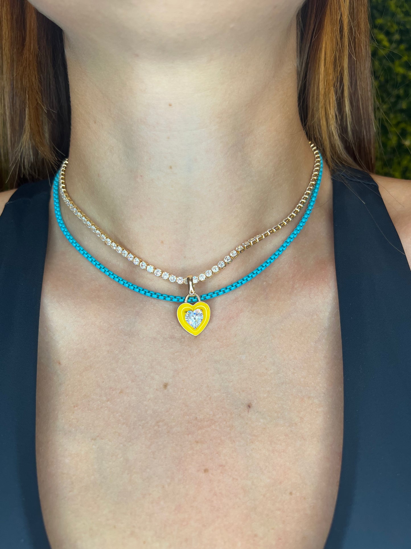 Candy Color Link Chain Set
