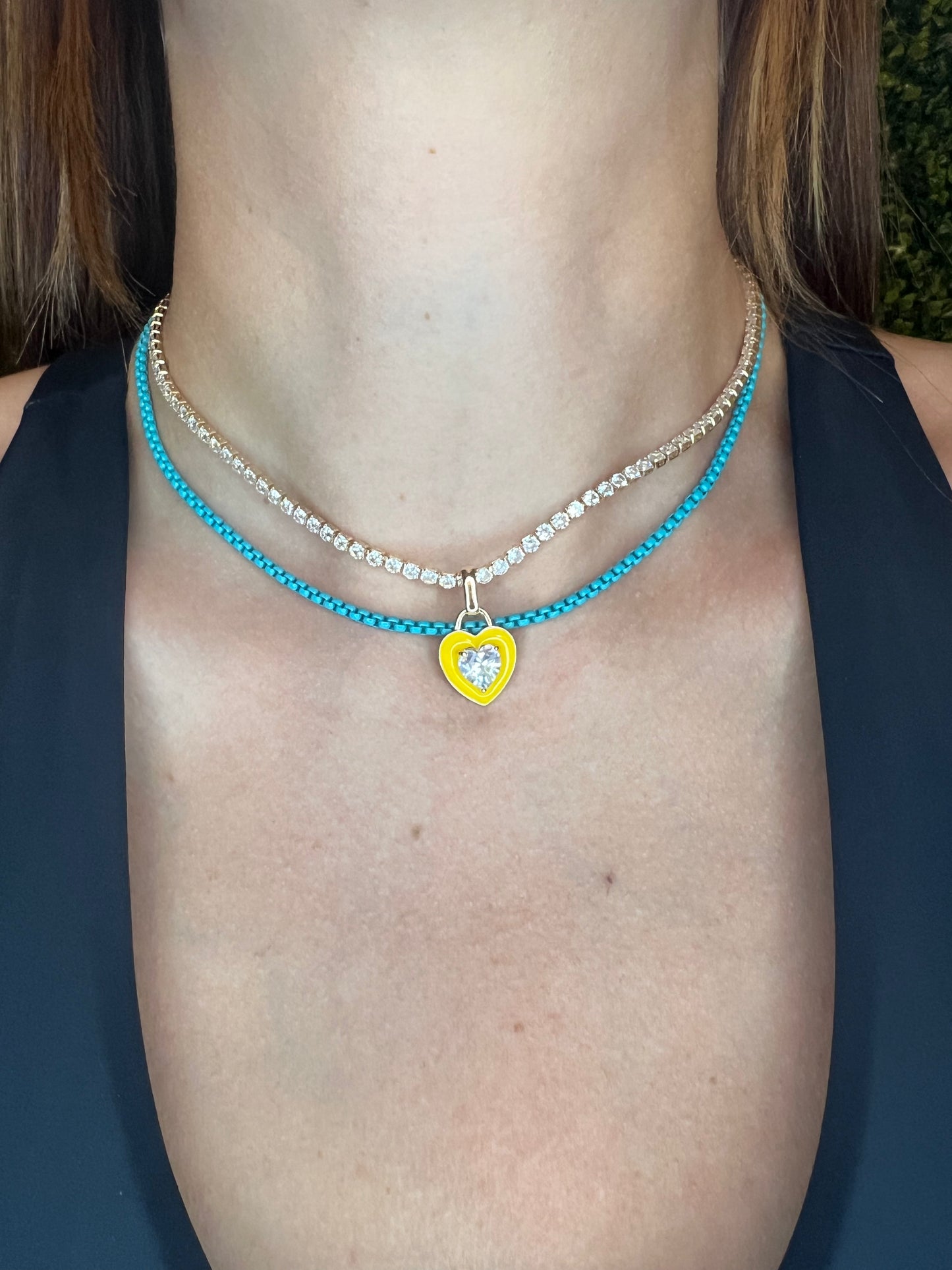 Candy Color Link Chain Set