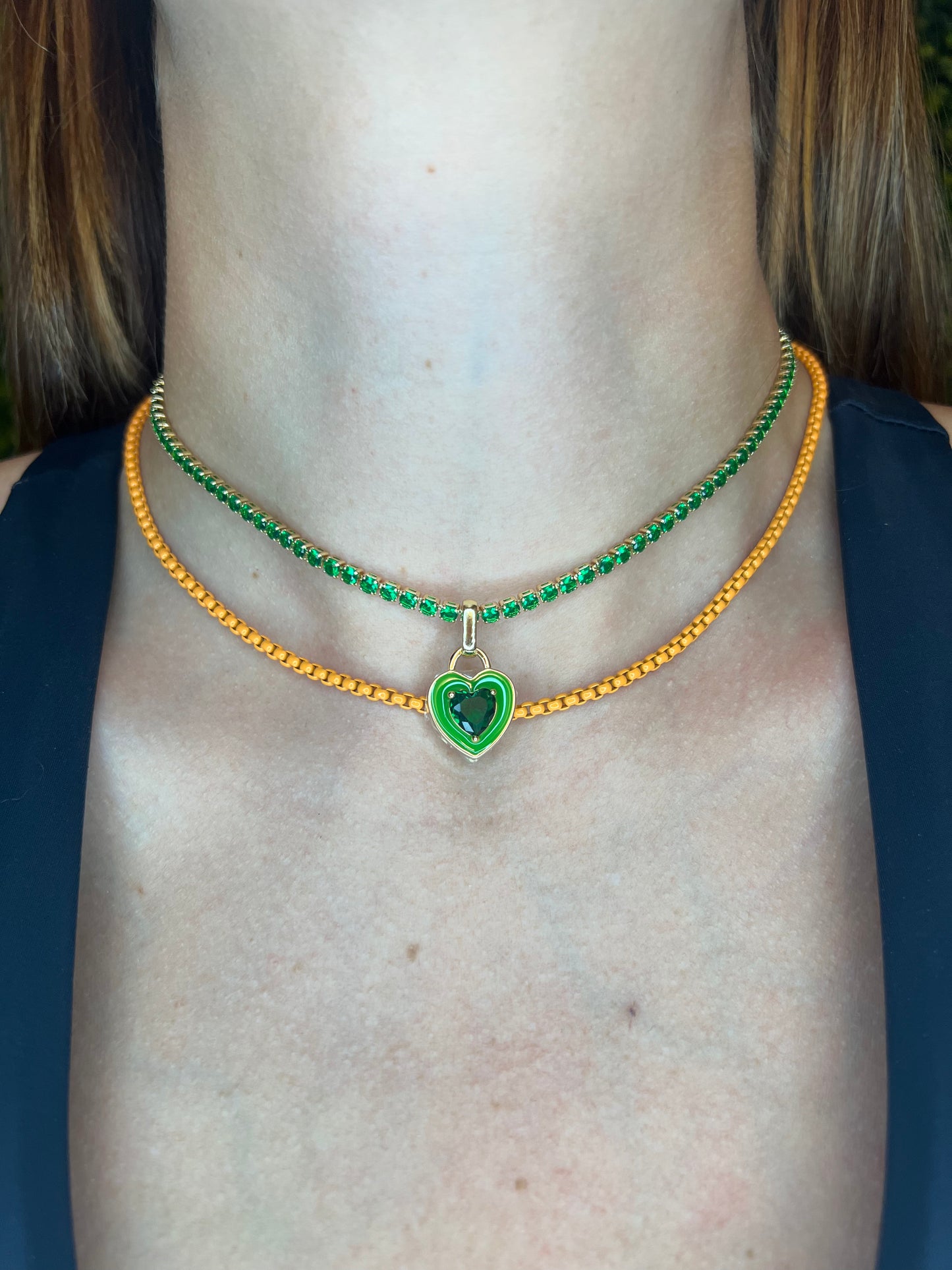 Candy Color Link Chain Set