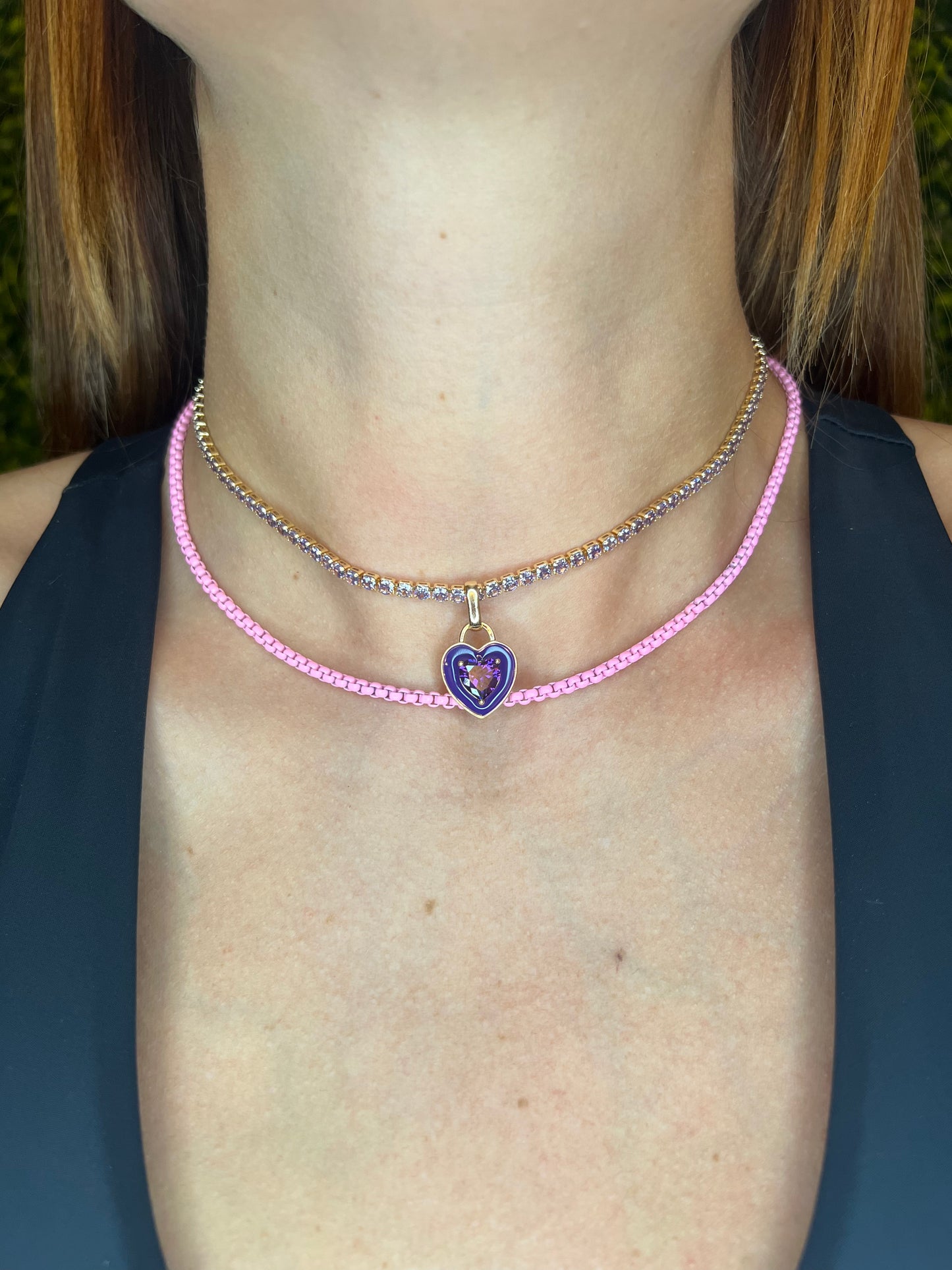Candy Color Link Chain Set