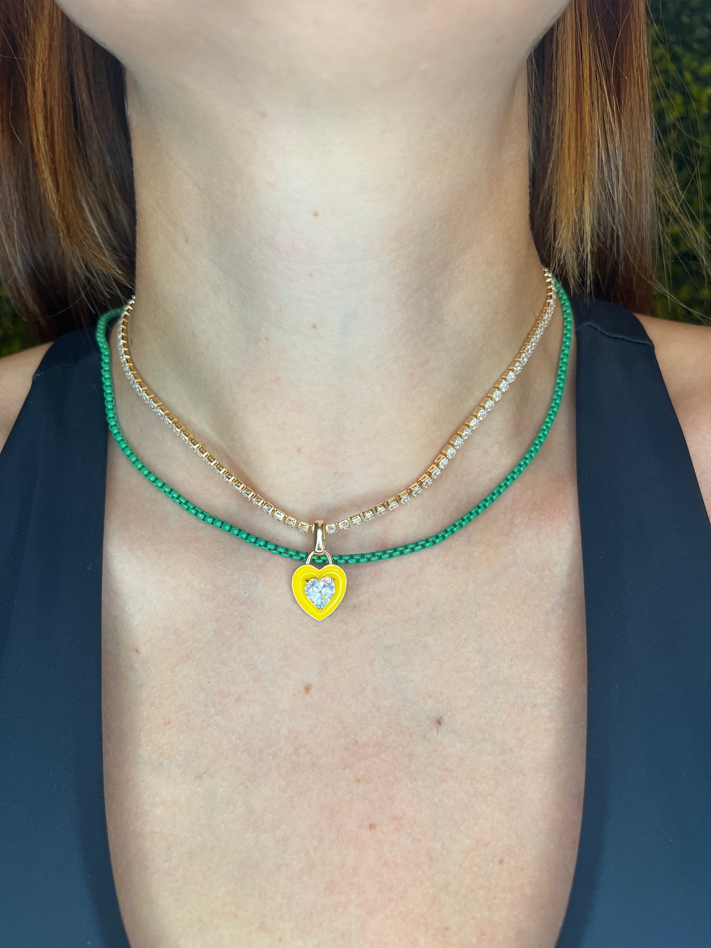 Candy Color Link Chain Set