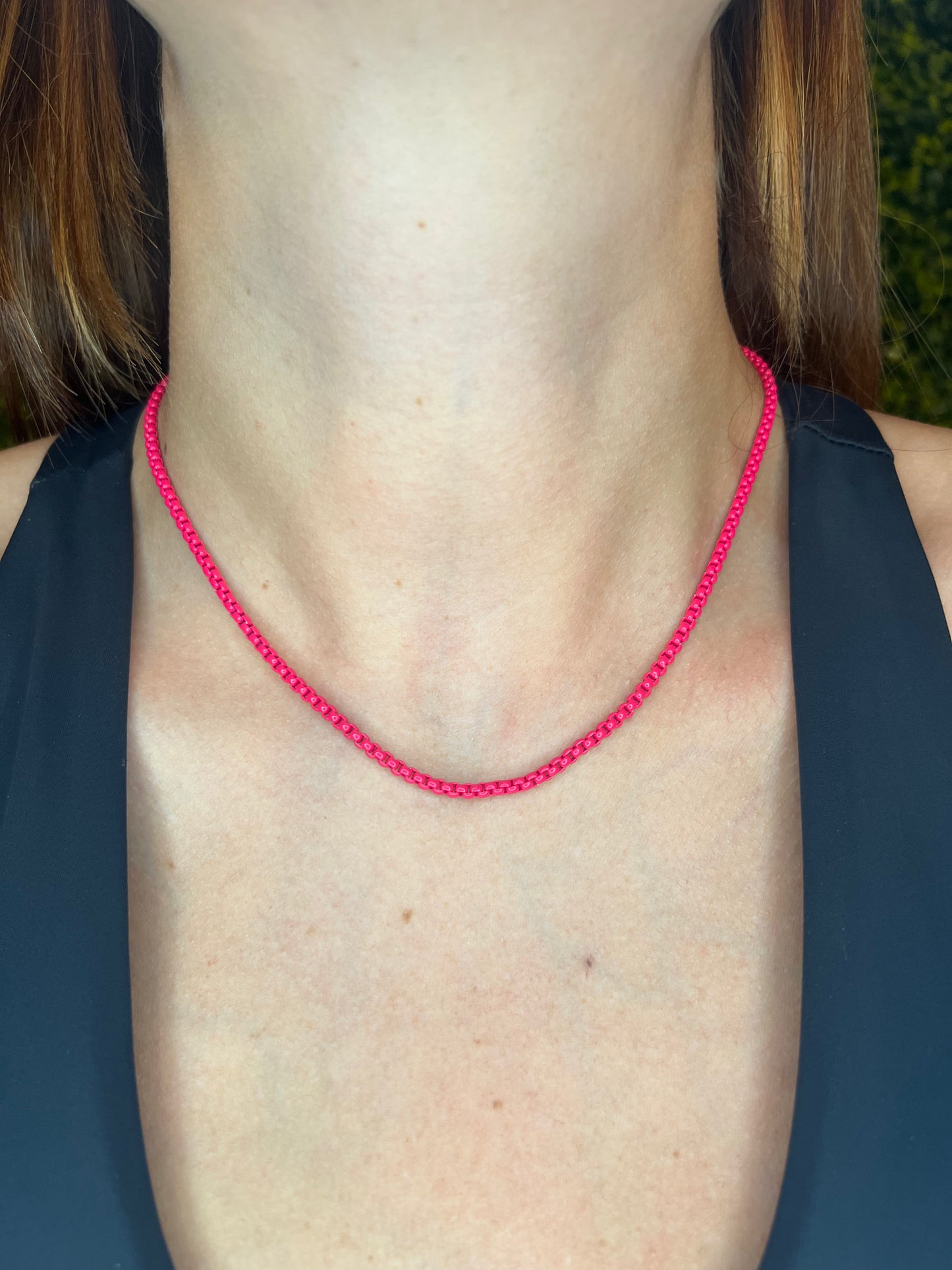 Candy Color Link Chain Set