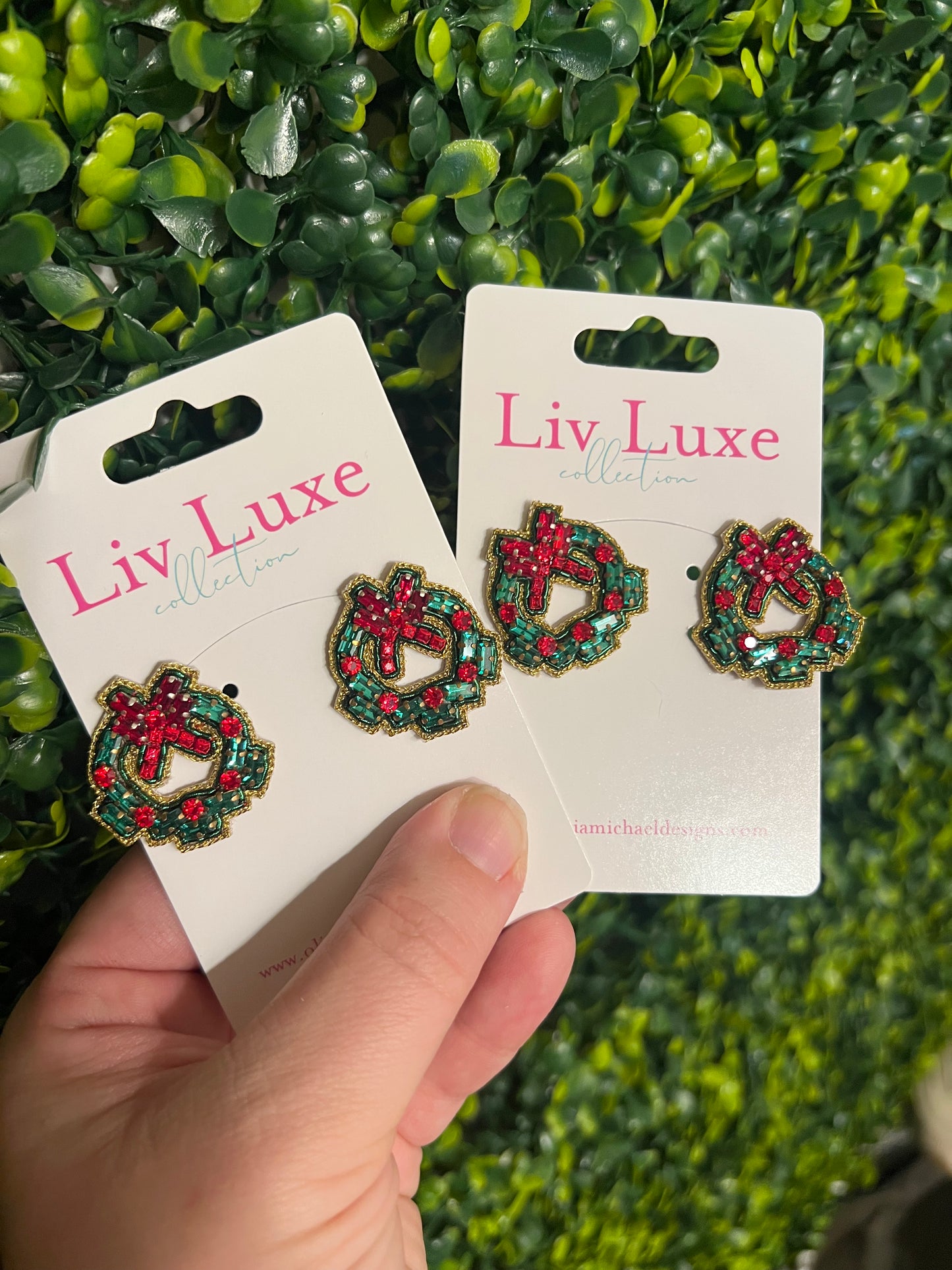 Christmas Wreath Studs