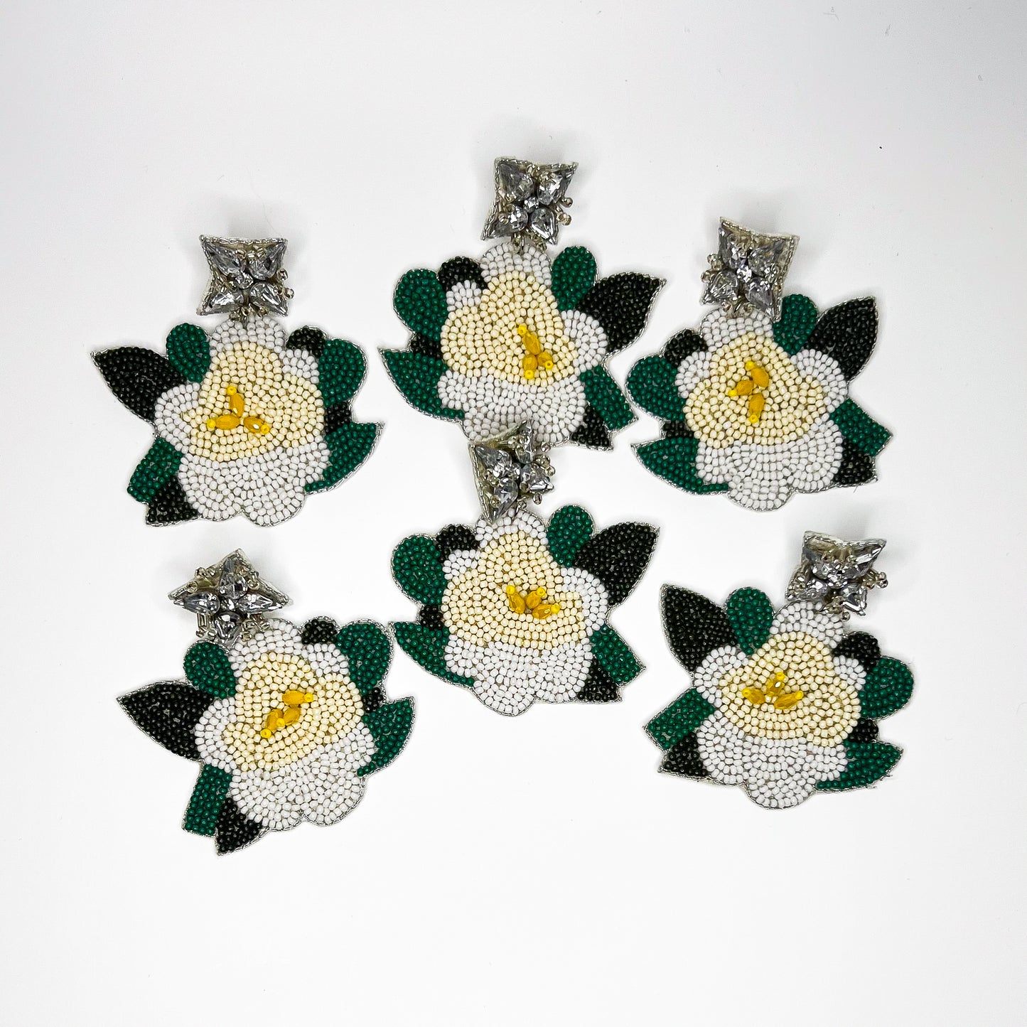 Magnolia Beaded Earrings