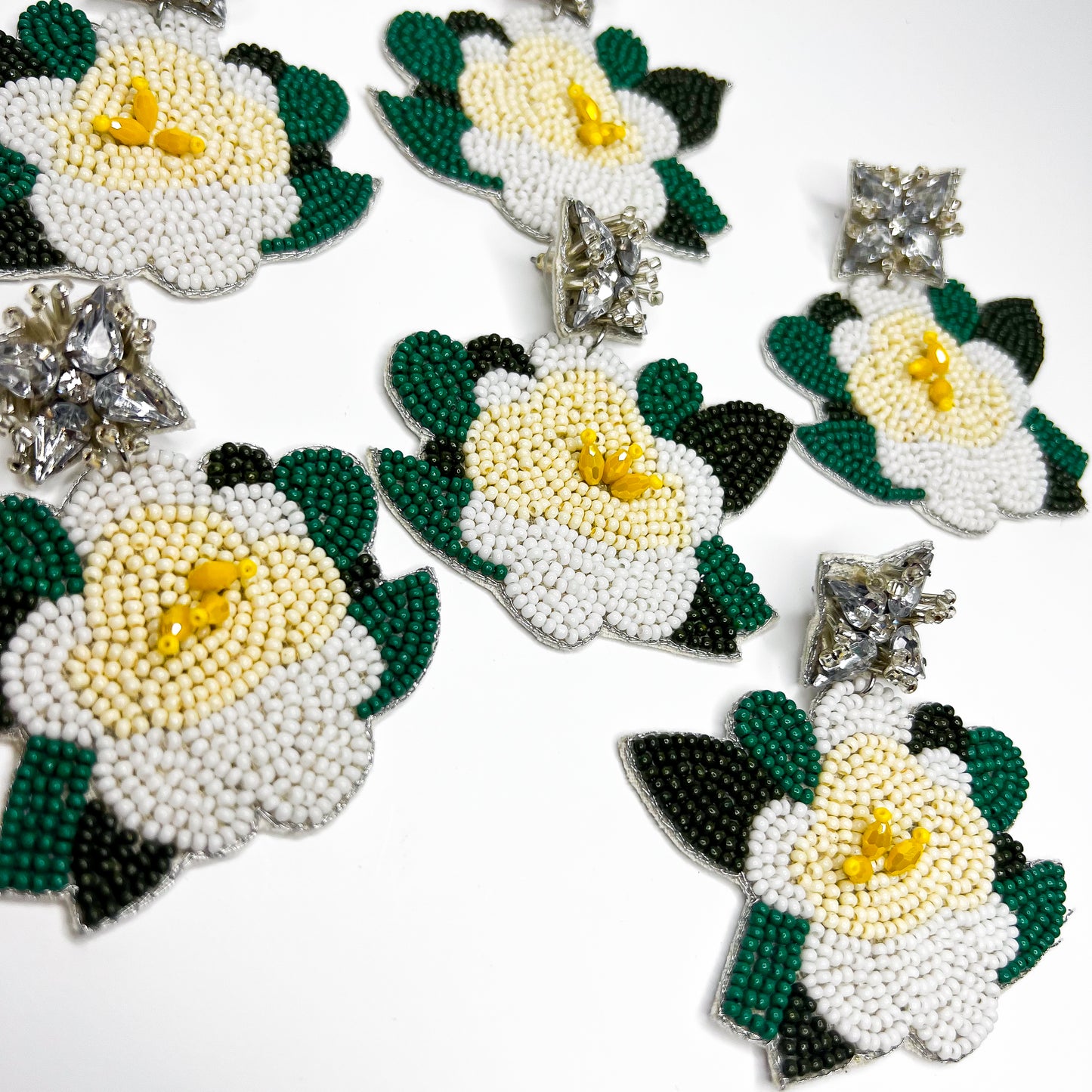 Magnolia Beaded Earrings