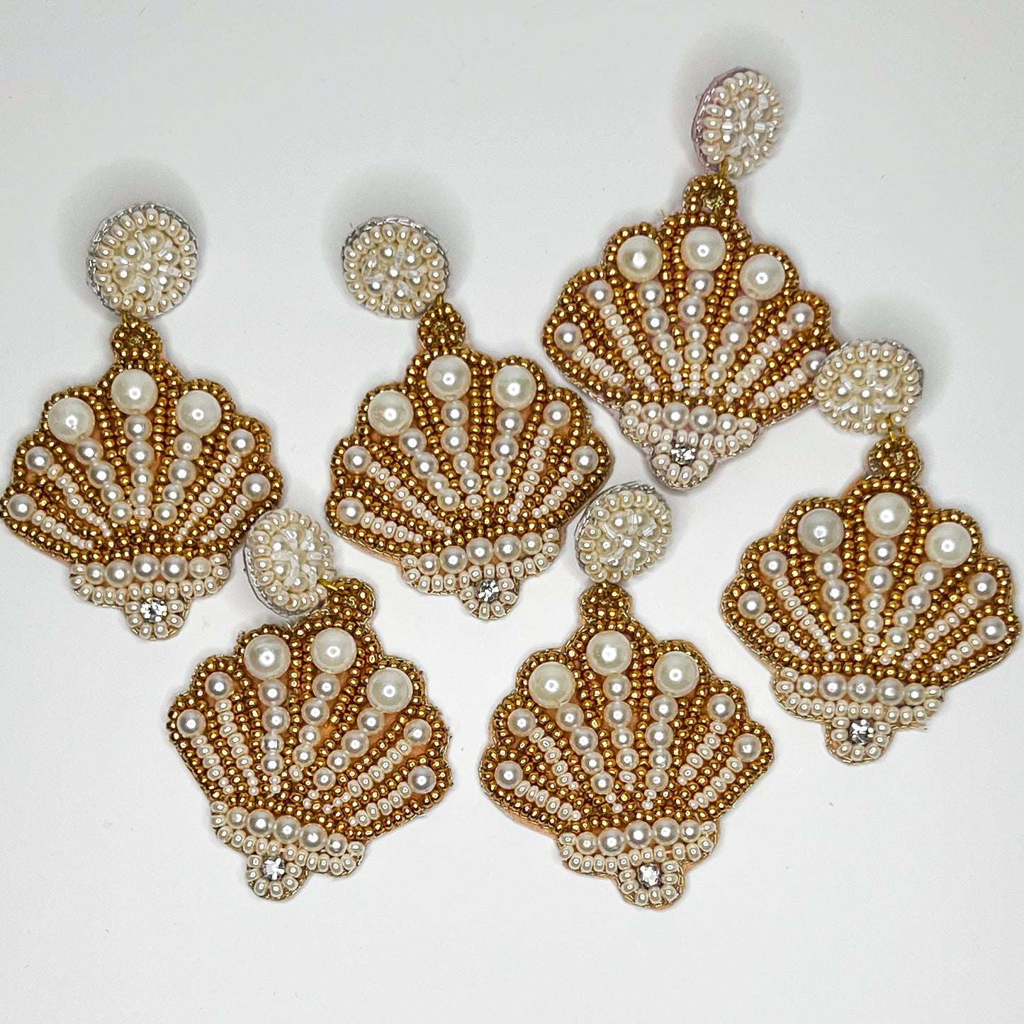 Pearl Shell Beaded Earrings