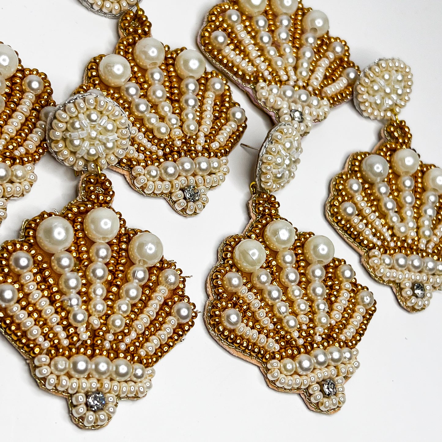 Pearl Shell Beaded Earrings