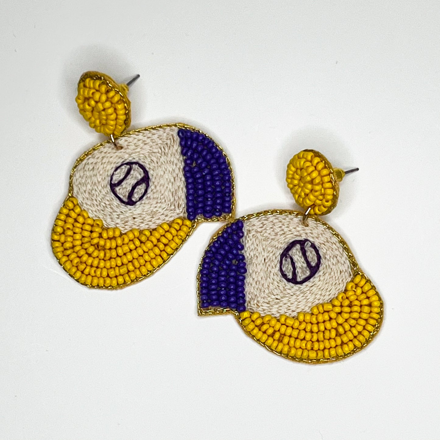 Baseball Hat Earrings