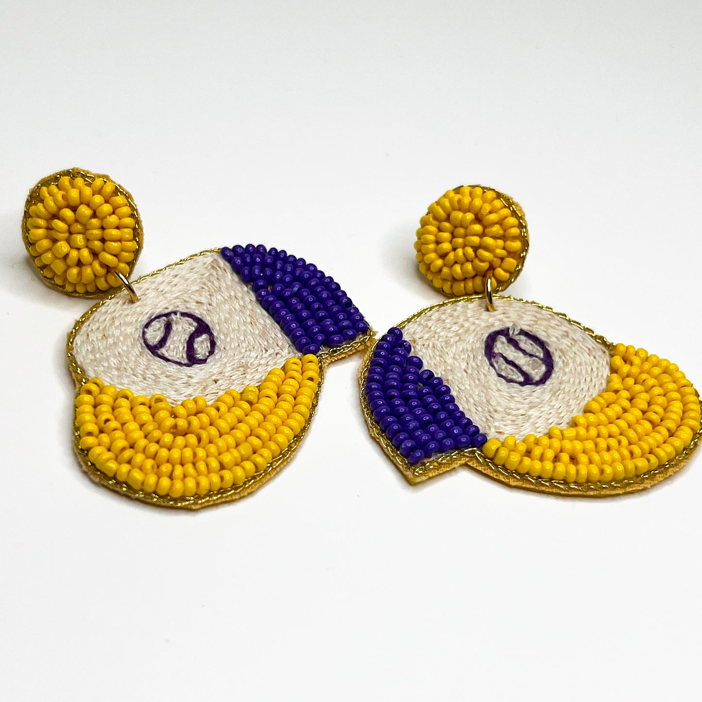Baseball Hat Earrings