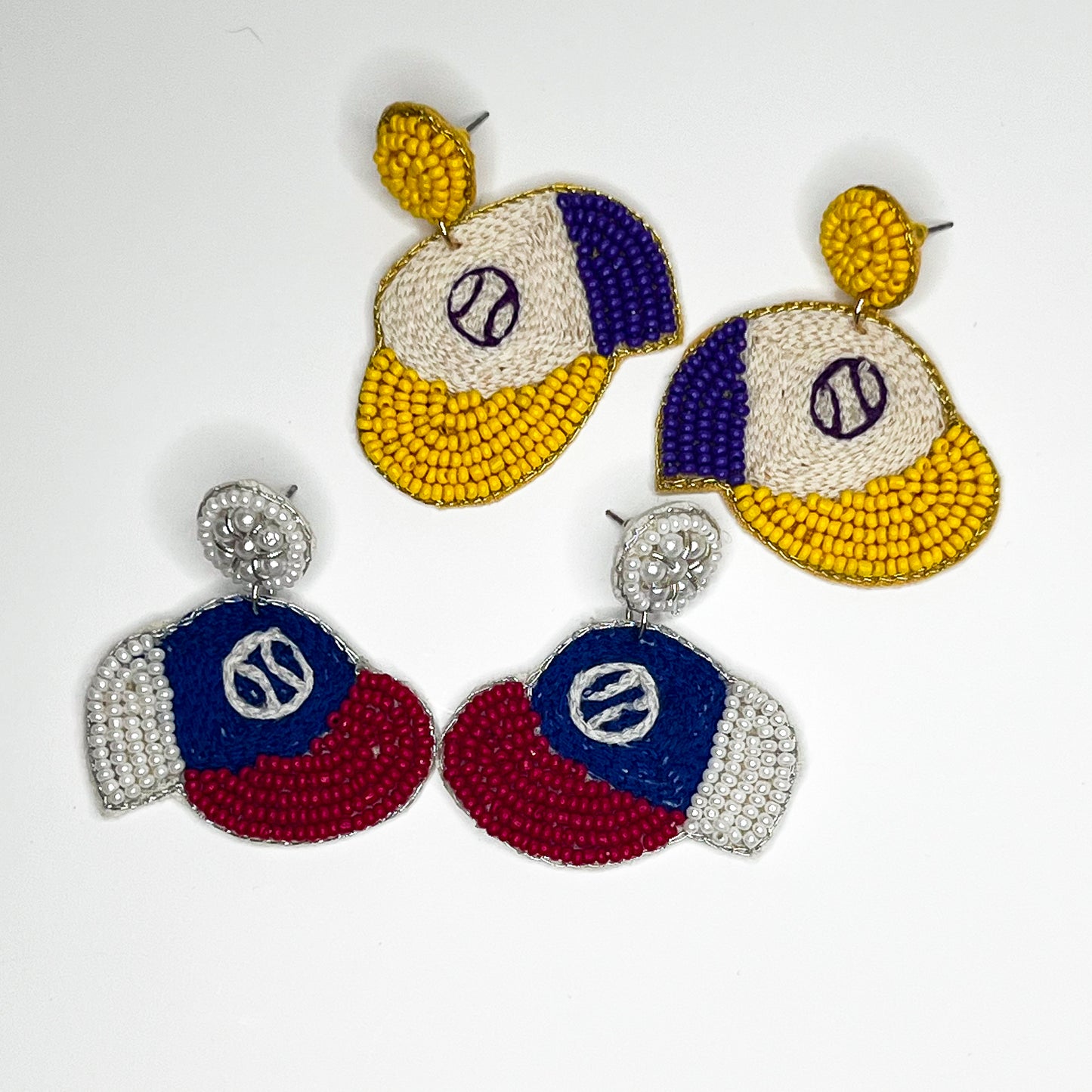 Baseball Hat Earrings