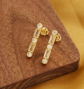 Single Line Earrings