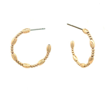 Gold Hoops with Ovals