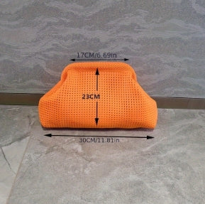 Canvas Solid Color Square Clutches