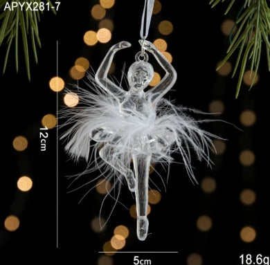 Arylic Plastic Holiday Indoor Hanging Ornaments Decorations Hanging Ornaments