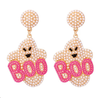 Ghost Boo Beaded