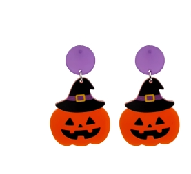 Pumpkin Acrylic Earring