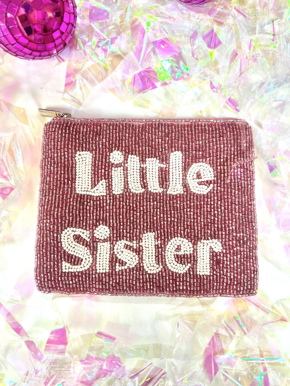 Little Sister Beaded Coin Purse