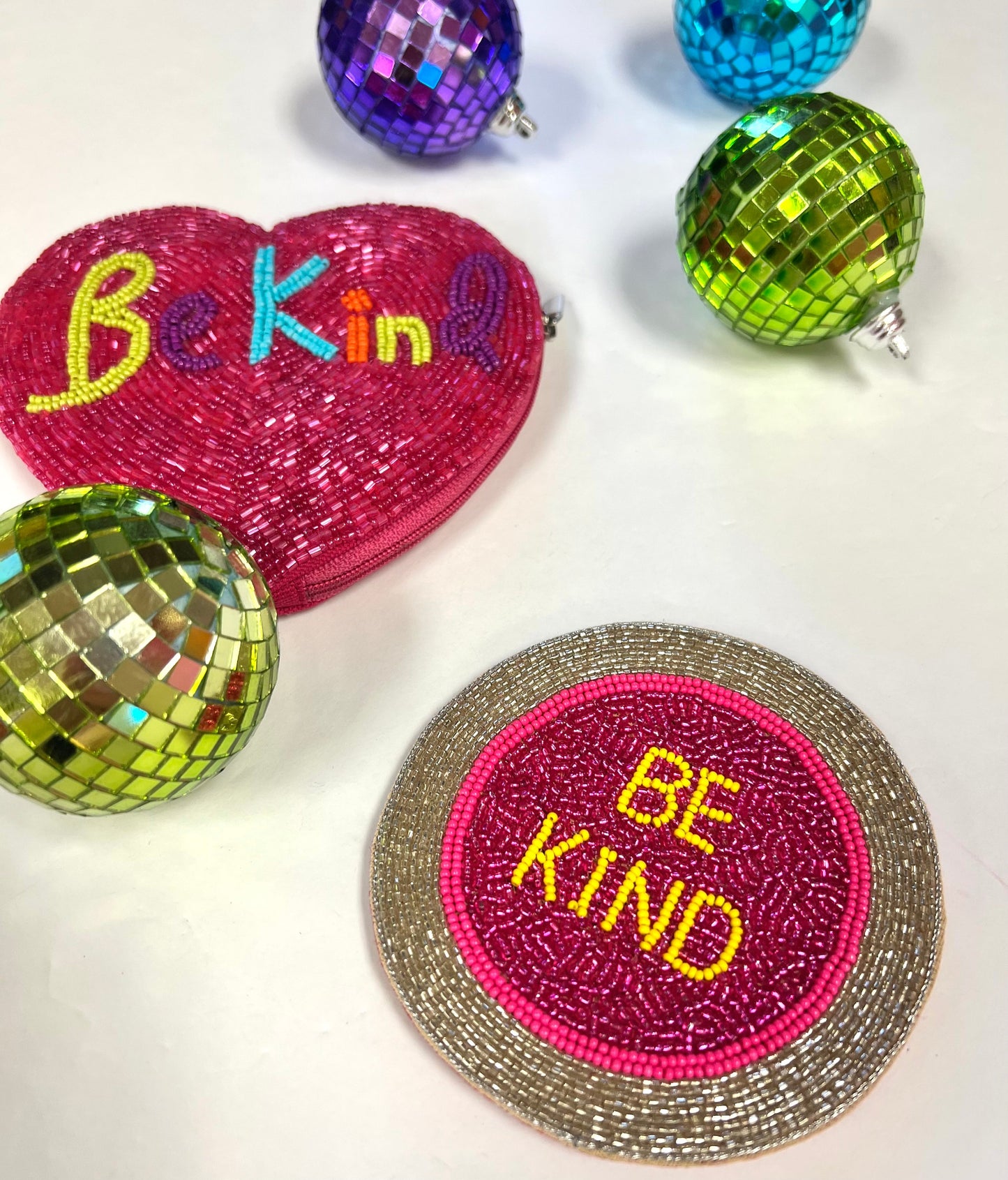 Be Kind Beaded Coaster