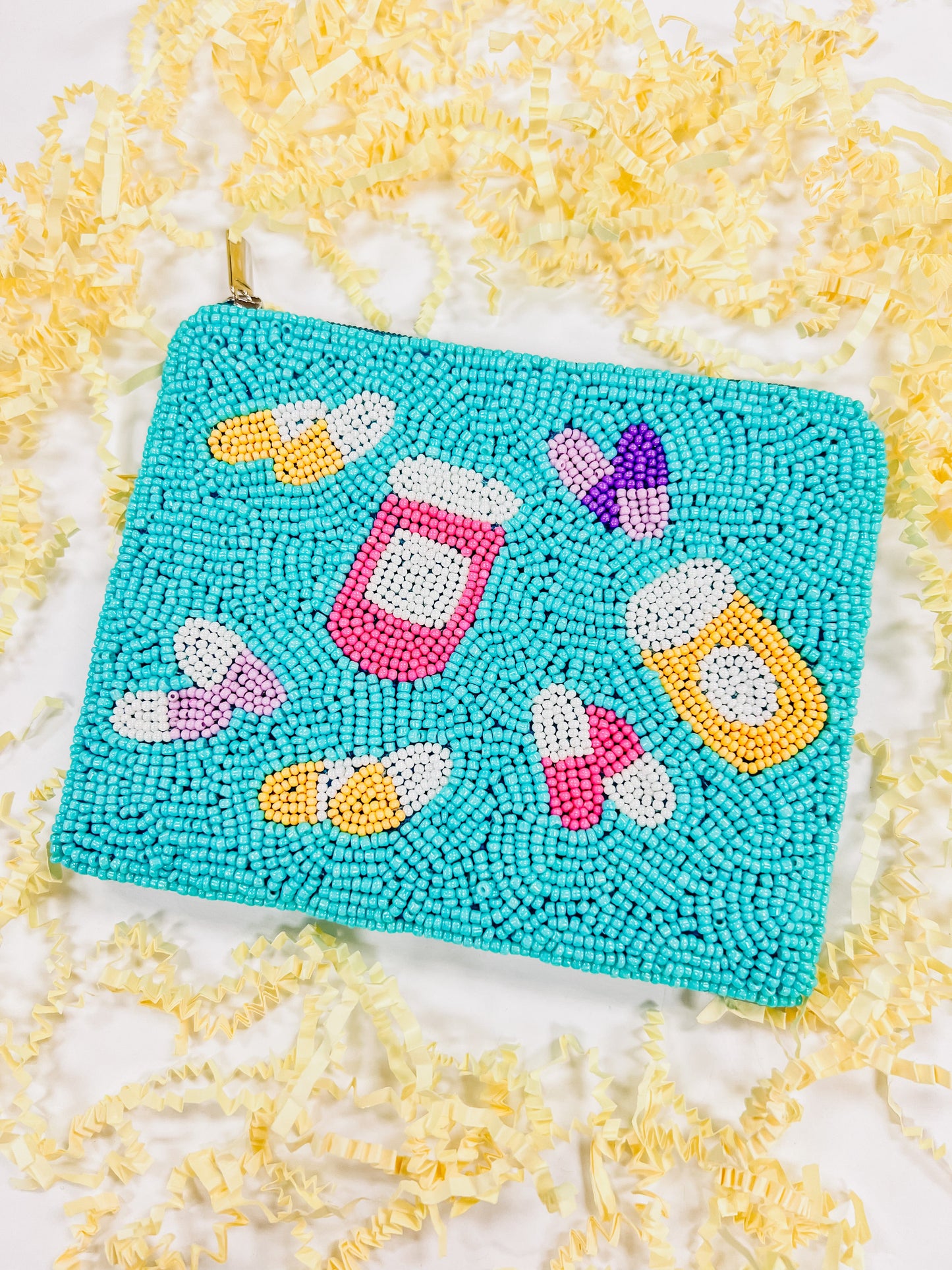 Pill Beaded Coin Purse