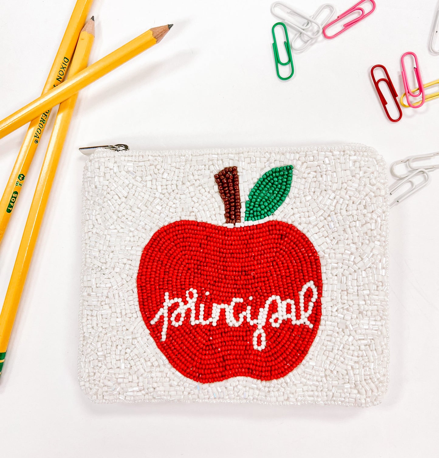 Principal Beaded Coin Pouch
