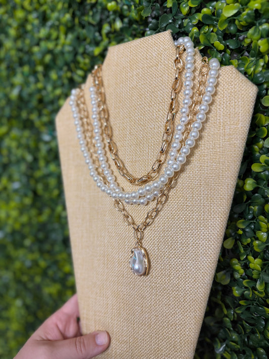 New Arrival Pearl Necklace set