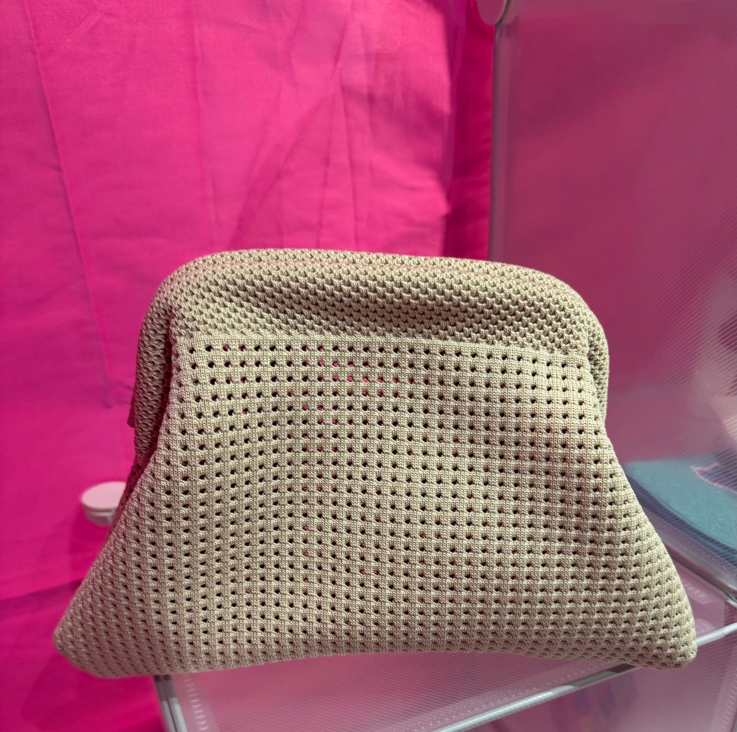 Canvas Solid Color Square Clutches