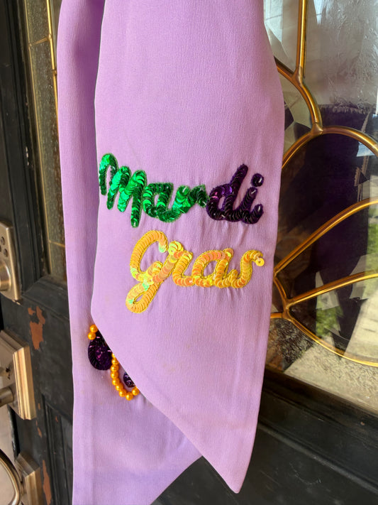 New Arrival Mardi Gras Wreath Sash