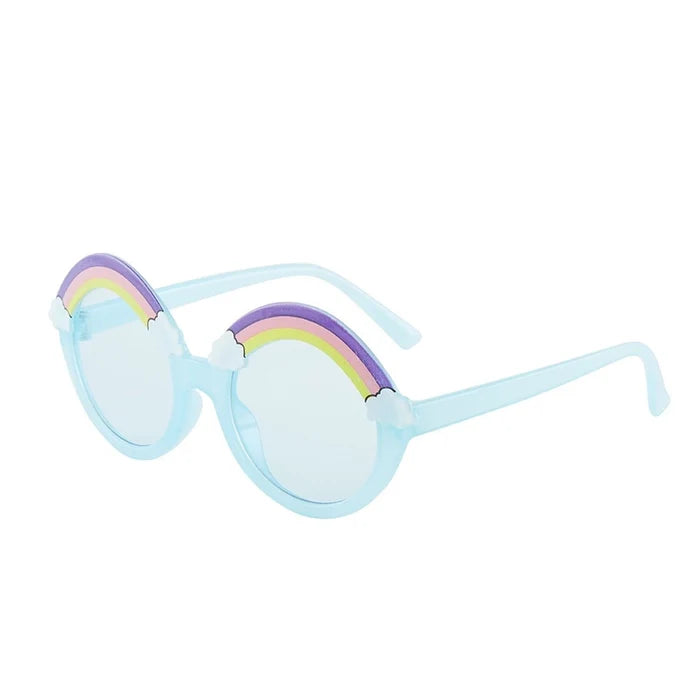 Cute Rainbow Pc Special-shaped Mirror Clips Kids Sunglasses