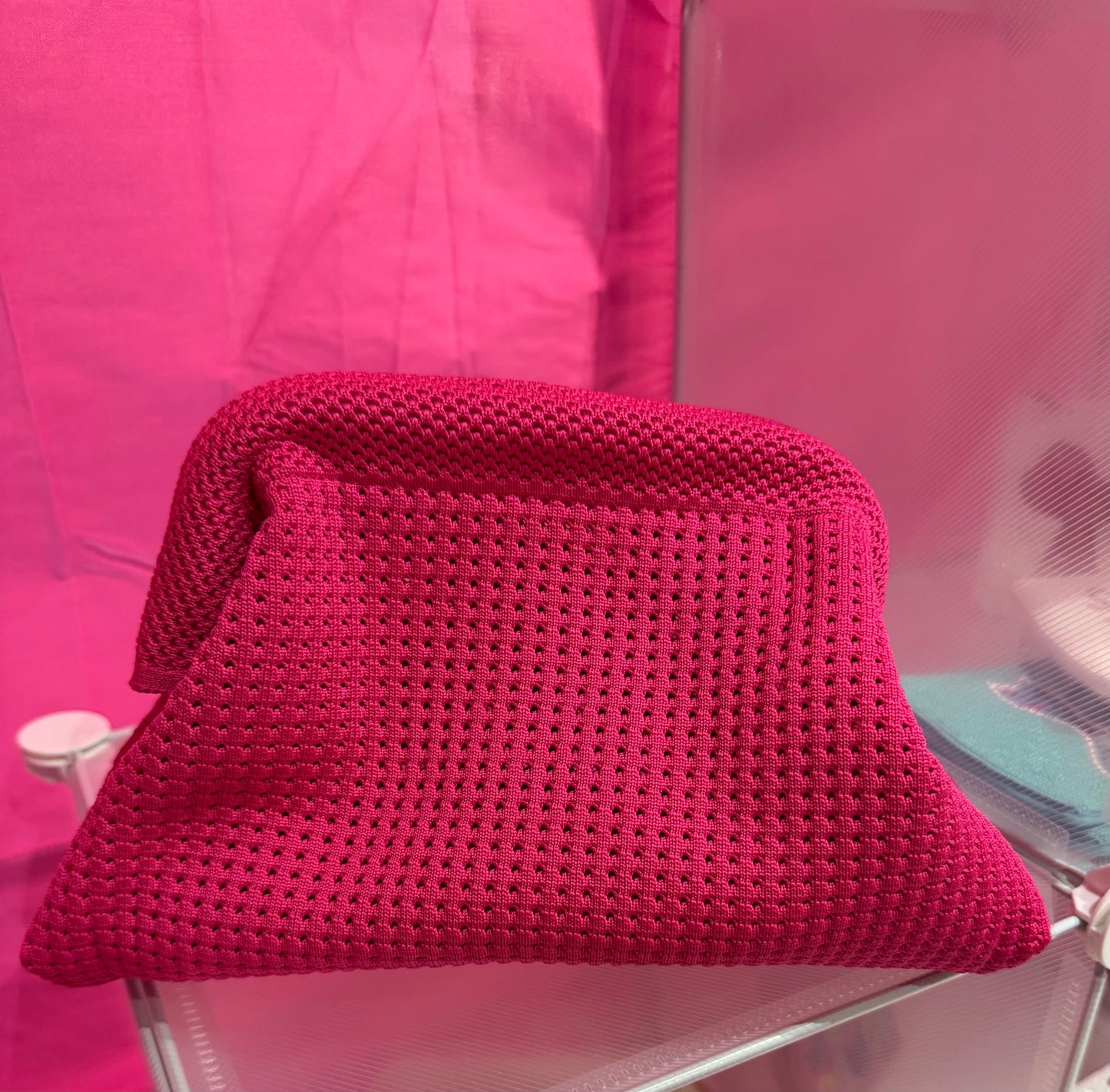 Canvas Solid Color Square Clutches