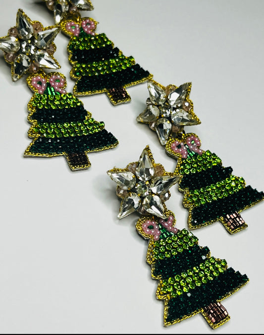 Luxe Christmas Tree Earrings