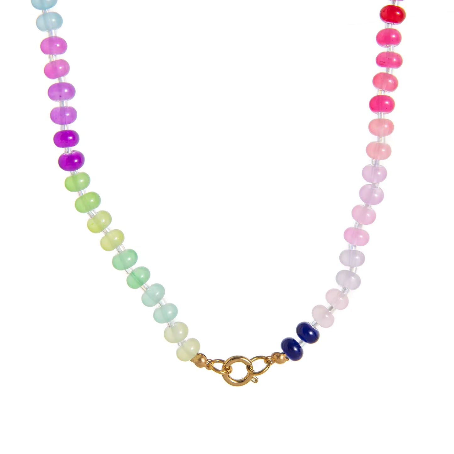 New Arrival Rainbow Gemstone Candy Necklace
