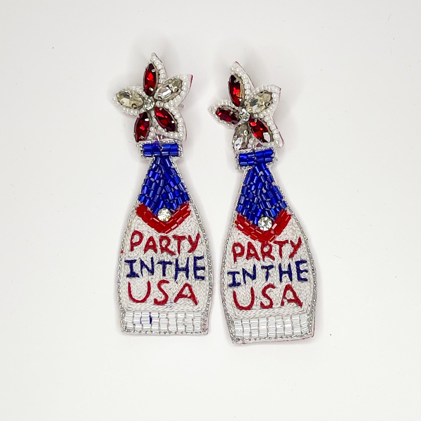 Party In the USA Beaded Earrings