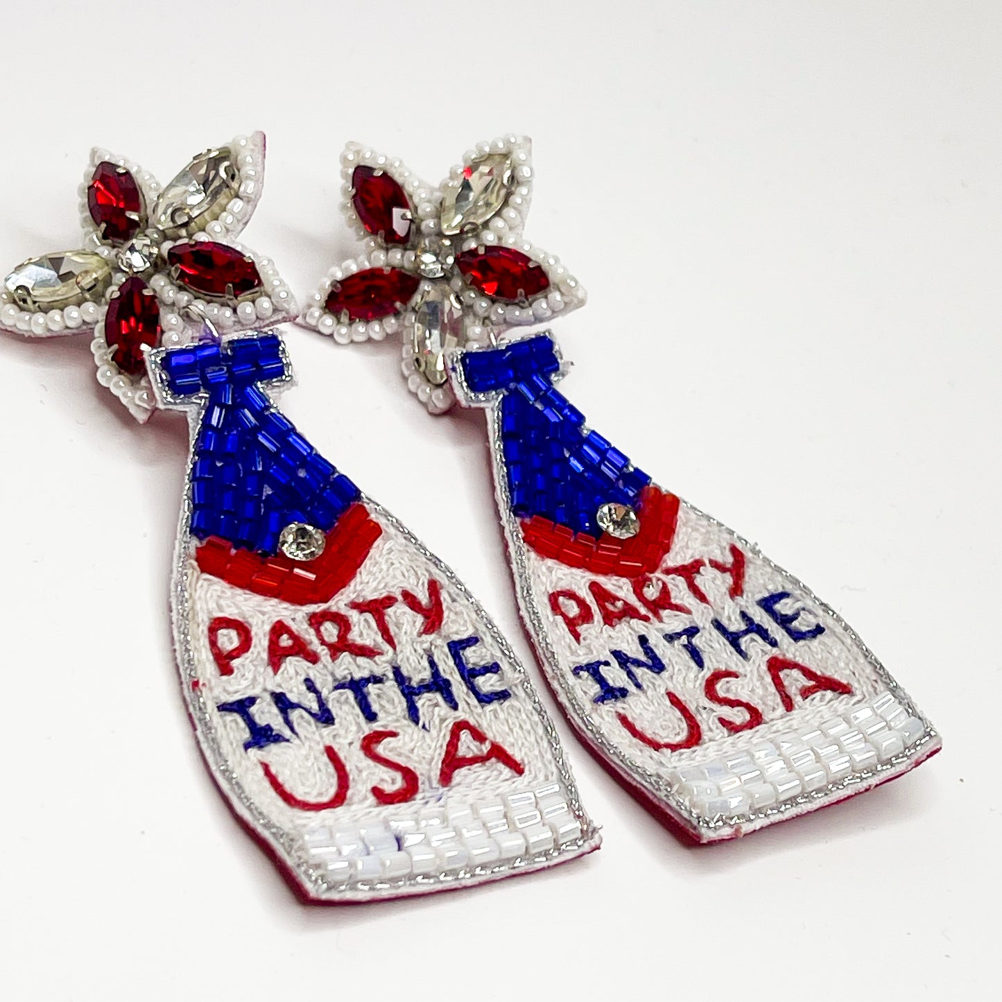 Party In the USA Beaded Earrings