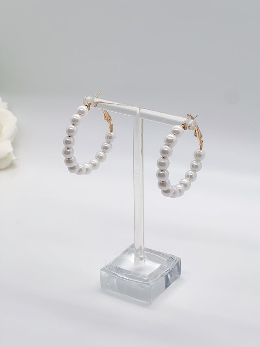 Pearl Hoops