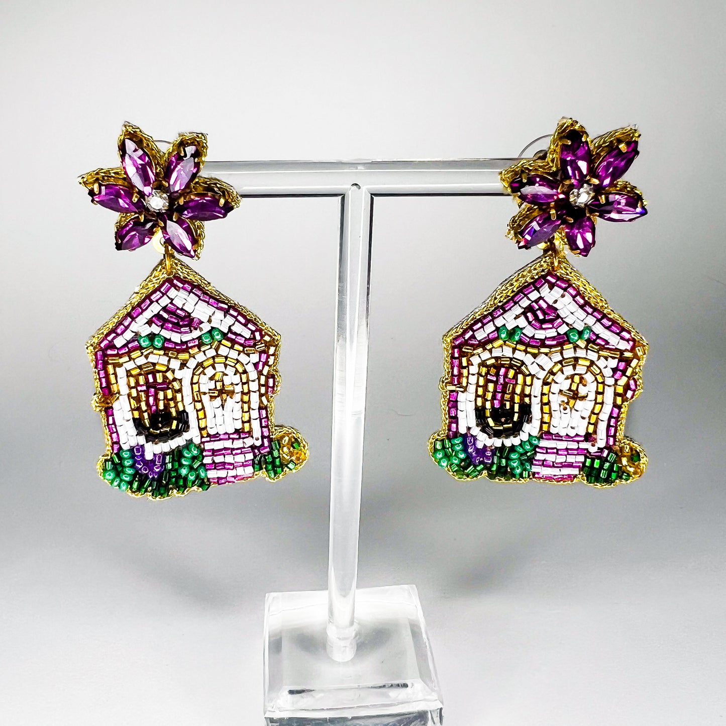 Nola Mardi Gras House Luxe Earrings