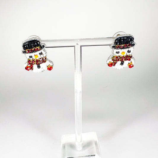 Liv  Luxe Snowman Studs