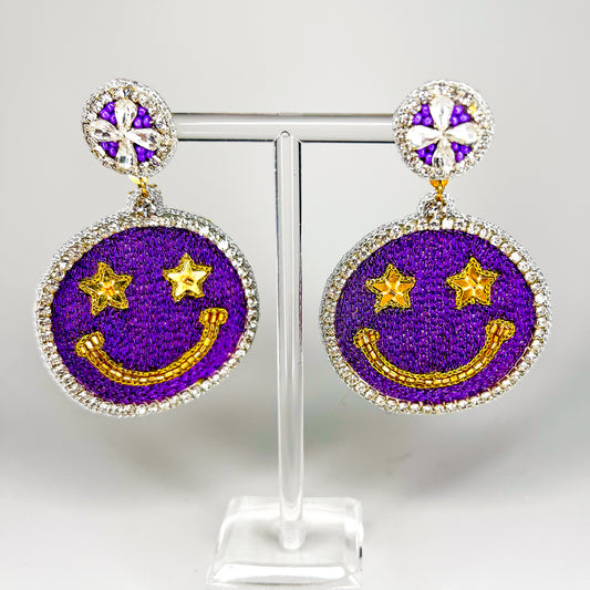 Smiley Luxe Game Day Earrings