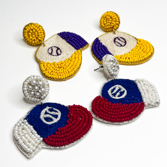 Baseball Hat Earrings OMD