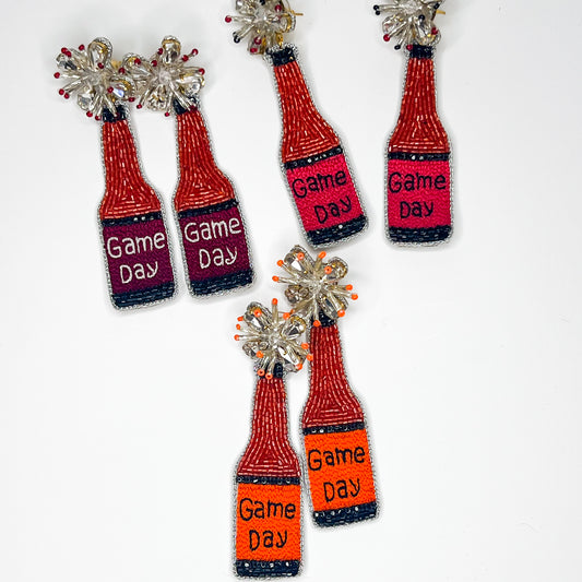 Game Day Luxe Bottle Earrings