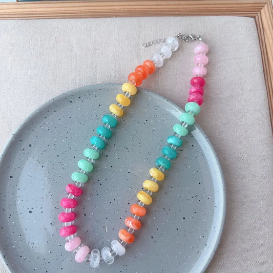 New Arrival Sweet Fresh Rainbow Necklace