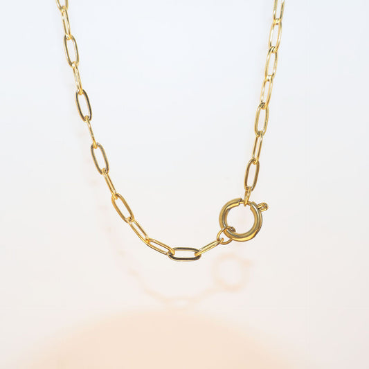 Gold Plated Inlay Pendant Necklace