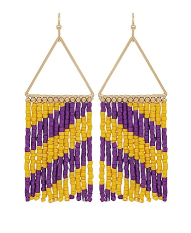 Seed bead Tassel Earrings