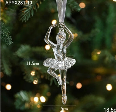 Arylic Plastic Holiday Indoor Hanging Ornaments Decorations Hanging Ornaments