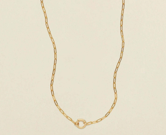 Casual Minimalist Gold Round  Necklace