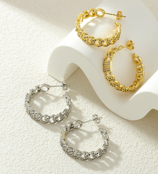 New Arrival Lock and Chain Hoop